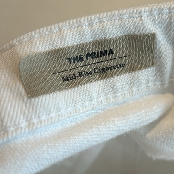 AG Adriano Goldschmied The Prima White Mid Rise Cigarette Skinny Jeans size 27 - Picture 10 of 14